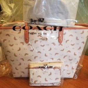 Coach Rainbow City Tote & Matching Wristlet